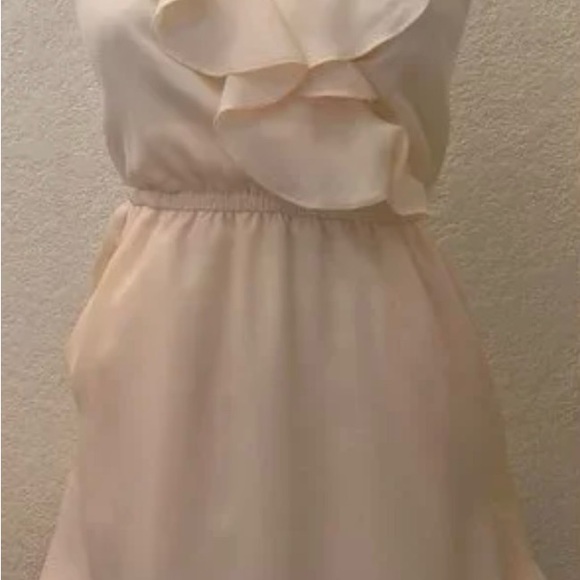 NEW BCBG Generation Short Ruffle Dress In Light Pink - Size Small - Picture 4 of 6